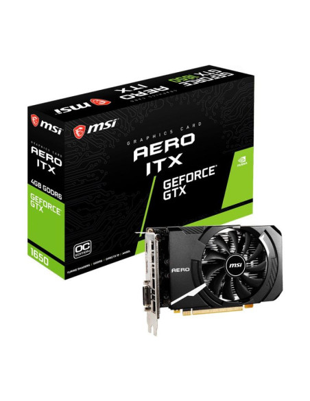 Placa video MSI GeForce GTX 1650 D6 AERO ITX OC, 4GB