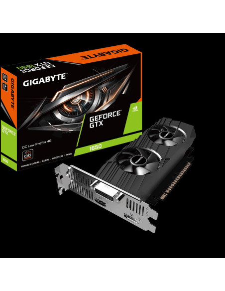 Placa video GIGABYTE GeForce GTX 1650 Low Profile OC, 4GB