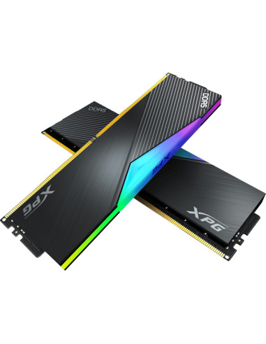 AX5U6400C3216GDRBK,Memorie RAM ADATA Lancer, DIMM, DDR5, 16GB, 6400MHz, CL32, RGB Lighting, Kit of