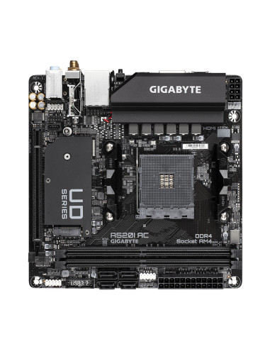 Placa de baza Gigabyte A520I AC AM4,A520I AC