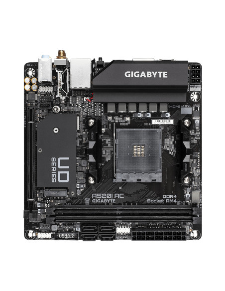 Placa de baza Gigabyte A520I AC AM4,A520I AC