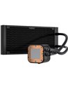 Cooler CPU Corsair H100x racire cu lichid, radiator aluminiu, 2 ventilatoare, dimensiune radiator 240mm, dimensiune ventilator 1