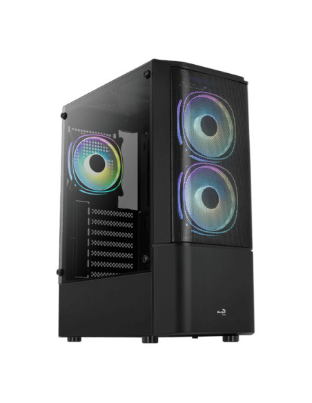 Carcasa Aerocool Quantum Mesh V3 neagra, SPCC Steel ATX Mid