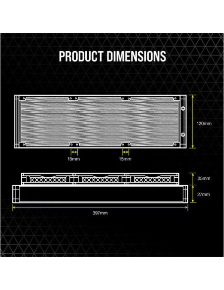 CPU Cooler iCUE H150i ELITE LCD Display Radiator Material
