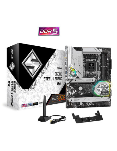 Placa de baza AsRock B650E Steel Legend WiFi AM5 Supports AMD