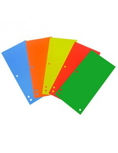 Separatoare Biblioraft Carton D.Rect 100 Buc/Set - 5 Culori