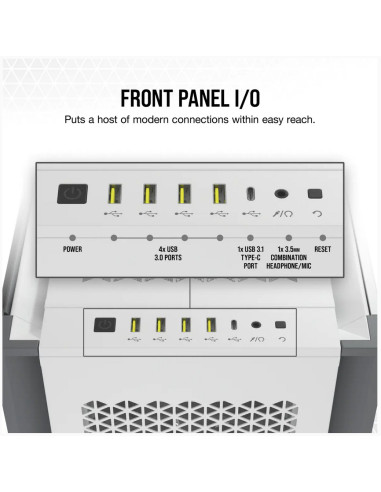 Carcasa Corsair 7000D AIRFLOW Full-Tower ATX PC Case — White