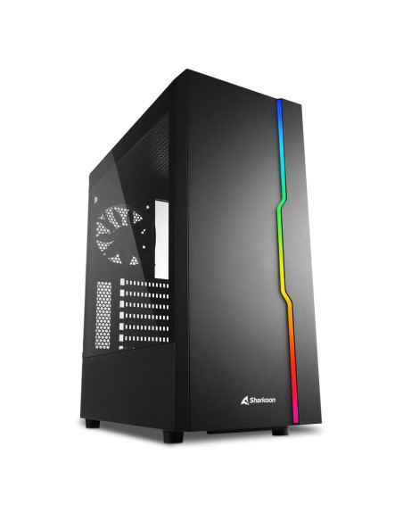 Carcasa Sharkoon RGB SLIDER, ATX, fara sursa,,RGB SLIDER BK