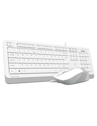 F1010-W,Kit tastatura si mouse A4TECH F1010-W, Alb
