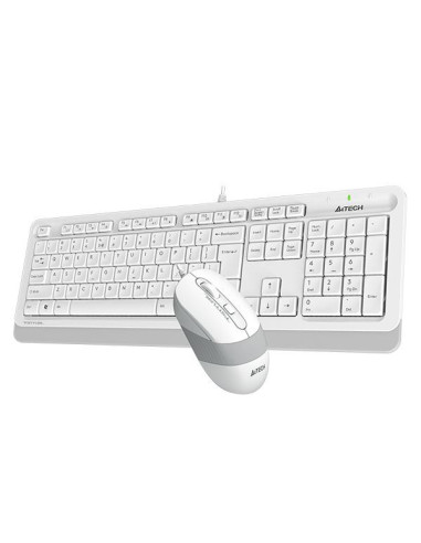 F1010-W,Kit tastatura si mouse A4TECH F1010-W, Alb