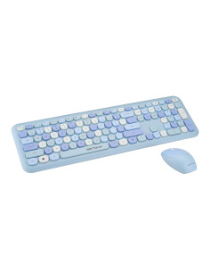Kit tastatura + mouse Serioux Colourful 9920BL, wireless