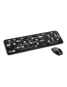 Kit tastatura + mouse Serioux Colourful 9920BK, wireless