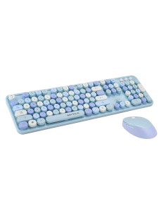 Kit tastatura + mouse Serioux Retro 9900BL, wireless 2.4GHz, US