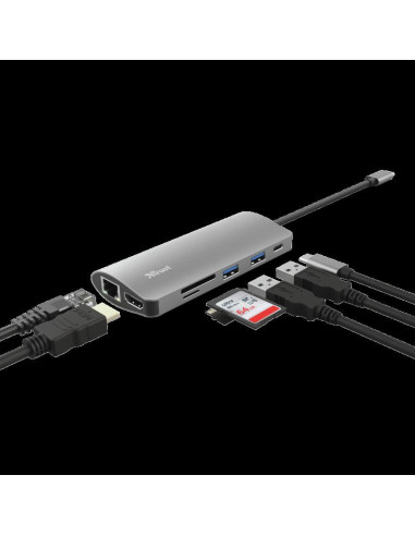Hub USB Trust Dalyx, 7 porturi USB-C,,TR-23775