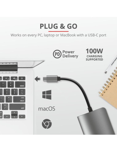 Hub USB Trust Dalyx, 7 porturi USB-C,,TR-23775