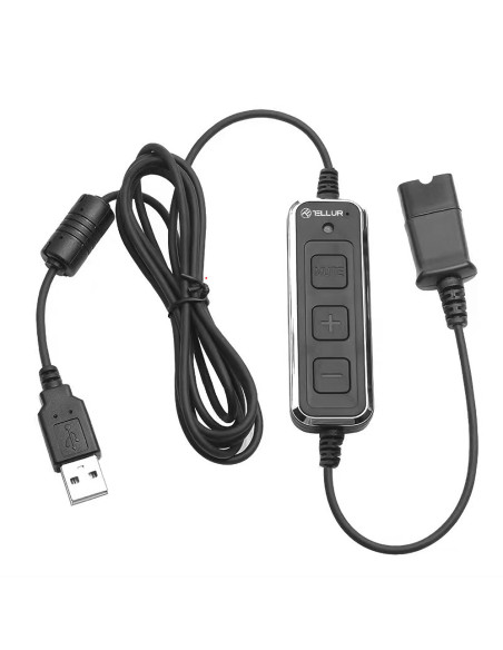 Casti cu fir call center Tellur Voice 520N, binaural