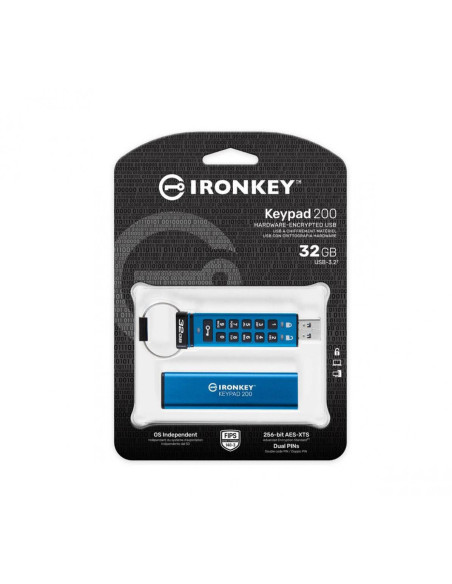 USB Flash Drive Kingston 32GB IronKey Keypad 200, USB 3.2 Gen1