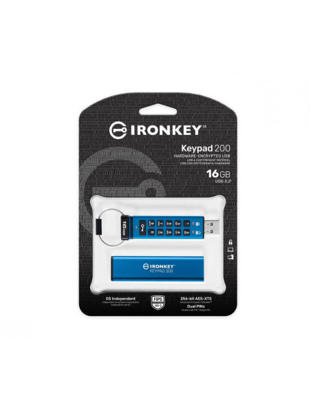 USB Flash Drive Kingston 16GB IronKey Keypad 200, USB 3.2 Gen1