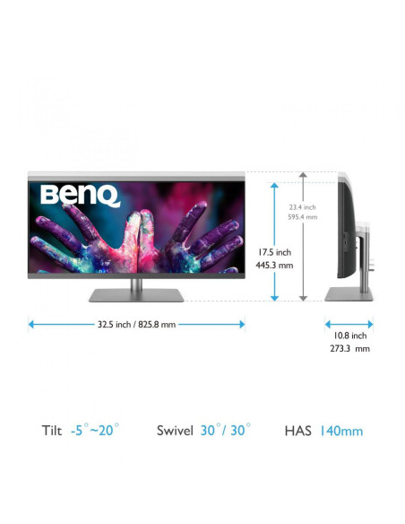 Monitor 34" BENQ PD3420Q, IPS, iluminare de fundal cu leduri