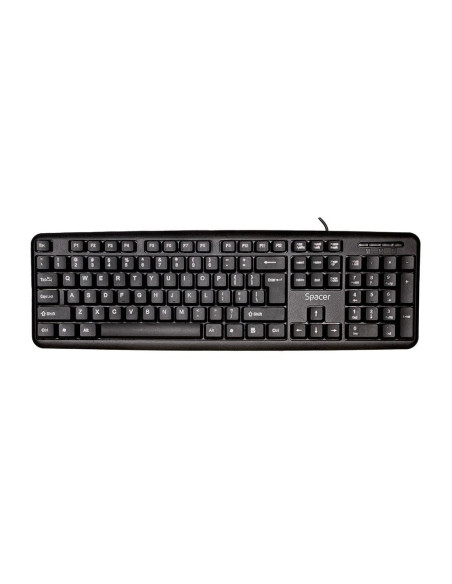 Tastatura Spacer SPKB-S62 cu fir, USB, 104 taste