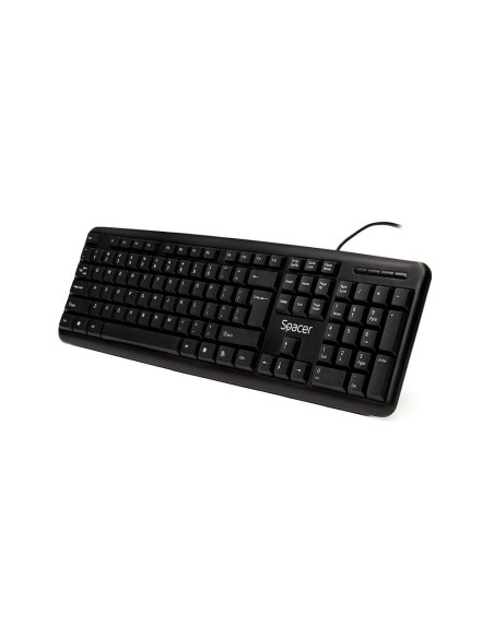 Tastatura Spacer SPKB-520 cu fir, USB, 104 taste
