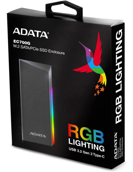 AEC700GU32G2-CGY,Rack Extern SSD/HDD Adata EC700G M.2, USB 3.2 Gen2 Type