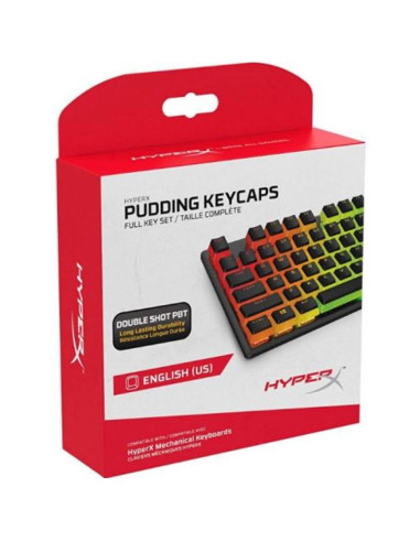 4P5P4AA#ABA,Kit butoane tastatura HP HyperX Pudding Black PBT, Layout