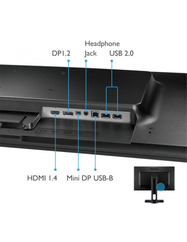 Monitor 27" BENQ PD2700Q, LED, WQHD 2560*1440, IPS, 1000:1/