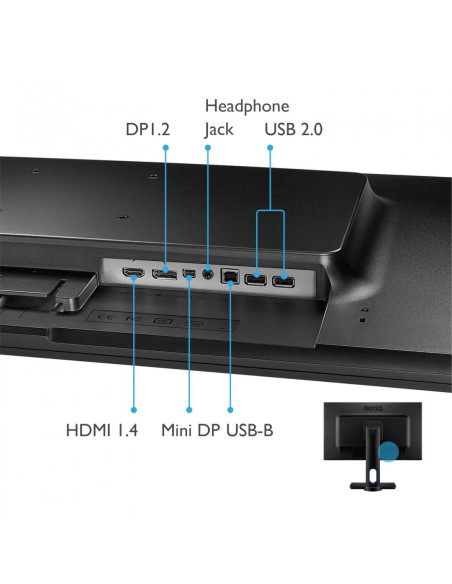 Monitor 27" BENQ PD2700Q, LED, WQHD 2560*1440, IPS, 1000:1/