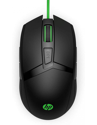 4PH30AA,Mouse HP 300 PAV, Gaming, Negru cu verde