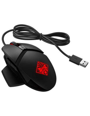 2VP02AA,HP OMEN Reactor Mouse, Culoare Black, Dimensiuni (W x D x H) 4.16 x 8 x 12.25 cm, Negru