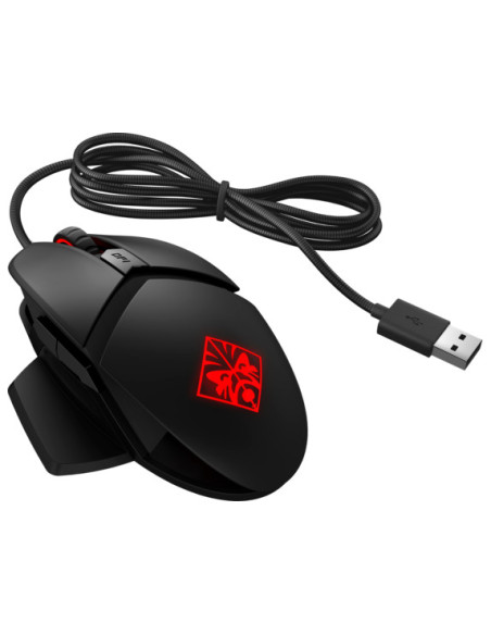 2VP02AA,HP OMEN Reactor Mouse, Culoare Black, Dimensiuni (W x D x H) 4.16 x 8 x 12.25 cm, Negru