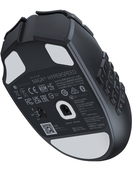 Mouse Razer Naga V2 HyperSpeed  Connectivity   Razer HyperSpeed Wireless (2.4GHz)   Bluetooth  Battery Life   Up to 250 hours (o Mouse Razer Naga V2 HyperSpeed  Connectivity   Razer HyperSpeed Wireless (2.4GHz)   Bluetooth  Battery Life   Up to 250 hours (o