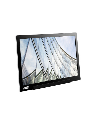 Monitor portabil 15.6" AOC I1601FWUX, FHD 1920*1080, 60 Hz, WLED, IPS, 16 9, 5 ms, 220 cd  mp, 700 1, 160 160, USB-C, cablu USB