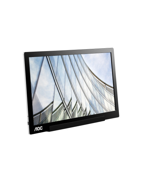 Monitor portabil 15.6" AOC I1601FWUX, FHD 1920*1080, 60 Hz, WLED, IPS, 16 9, 5 ms, 220 cd  mp, 700 1, 160 160, USB-C, cablu USB
