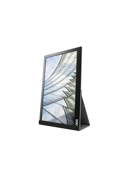 Monitor portabil 15.6" AOC I1601FWUX, FHD 1920*1080, 60 Hz, WLED, IPS, 16 9, 5 ms, 220 cd  mp, 700 1, 160 160, USB-C, cablu USB