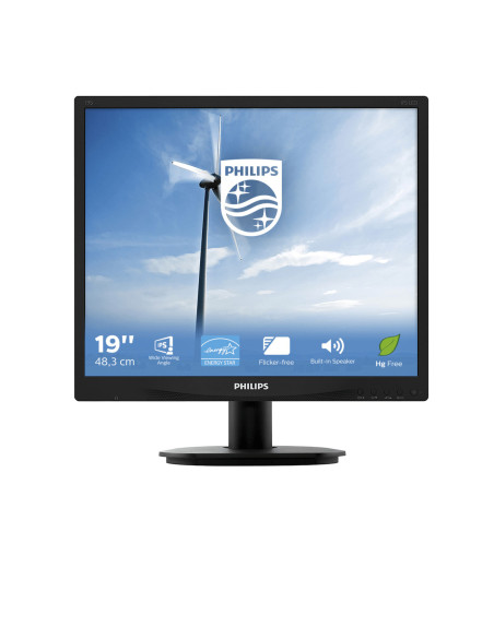 Monitor 19" PHILIPS LED 19S4QAB, IPS-ADS LCD, WLED system, Anti-Glare, 3H, Haze 25, 5 4, SXGA 1280*1024, 60 Hz, 5 ms, 250 cd mp,