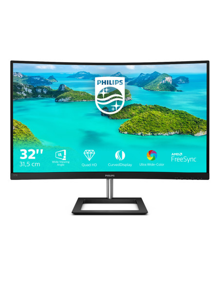 Monitor 31.5" PHILIPS 325E1C, Curved 1800R, WQHD 2560*1440, 75 Hz, VA, WLED, 250 cd mp, 16 9, 3000 1, Mega Infinity DCR, 4 ms, A