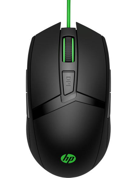 4PH30AA,Mouse HP 300 PAV, Gaming, Negru cu verde