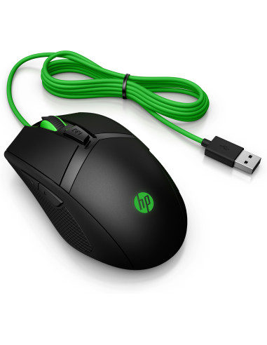 4PH30AA,Mouse HP 300 PAV, Gaming, Negru cu verde