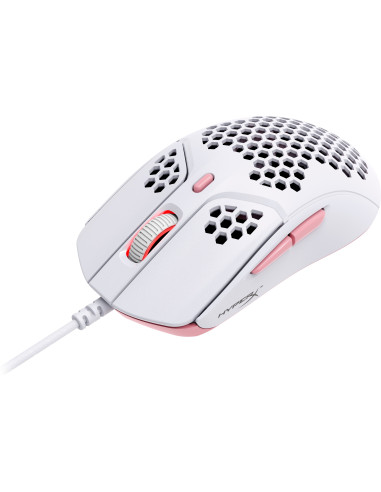4P5E4AA,Mouse HP HYPERX Pulsefire Haste, wireless, alb-roz