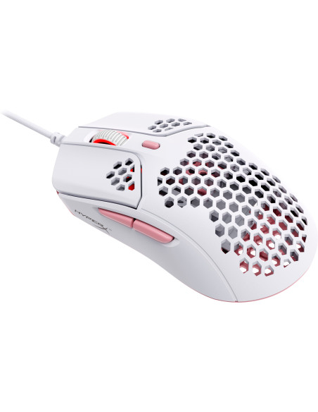 4P5E4AA,Mouse HP HYPERX Pulsefire Haste, wireless, alb-roz
