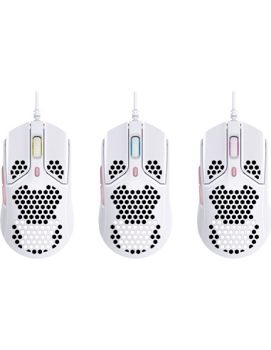 4P5E4AA,Mouse HP HYPERX Pulsefire Haste, wireless, alb-roz