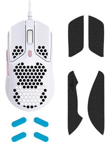 4P5E4AA,Mouse HP HYPERX Pulsefire Haste, wireless, alb-roz