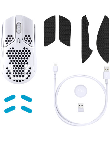 4P5D8AA,Mouse HP HYPERX Pulsefire Haste, wireless, alb