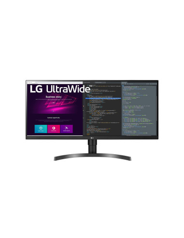 Monitor 34" LG 34WN750-B, IPS, QHD 3440*1440, 75 Hz, 21 9, 300 cd mp, 1000 1, 178 178, 5 ms, 2* HDMI, 2* USB, DP, headphone out,