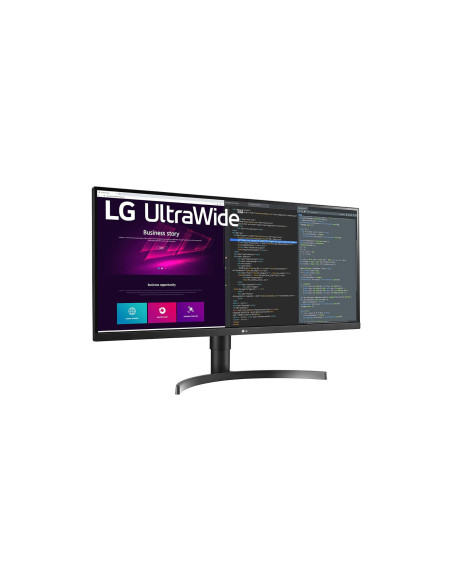 Monitor 34" LG 34WN750-B, IPS, QHD 3440*1440, 75 Hz, 21 9, 300 cd mp, 1000 1, 178 178, 5 ms, 2* HDMI, 2* USB, DP, headphone out,