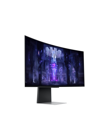 MONITOR Smart Samsung LS34BG850SUXEN 32 inch, OS  Tizen, Panel Type  OLED, Resolution  3,440 x 1,440, Aspect Ratio  21 9, Refres