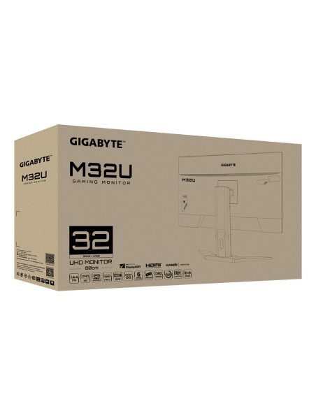 Monitor Gaming Gigabyte M32U Arm Edition, 31.5" IPS, Non-glare, 3840 x 2160 (UHD), Brightness  350 cd m2 (TYP), Contrast Ratio 