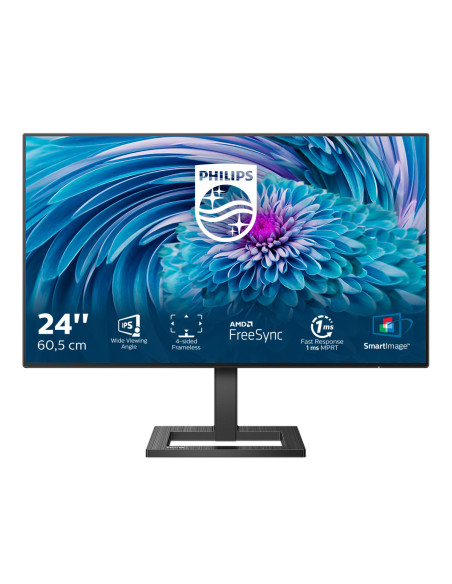 Monitor 23.8" PHILIPS 242E2FA, IPS, WLED, Anti-Glare, 3H, Haze 25, 16 9, FHD 1920*1080, 75 Hz, 4 ms, 300 cd mp, 1000 1, 178 178,